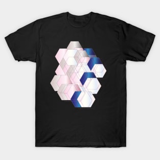 Translucent cubes and polygons T-Shirt